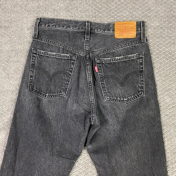 Levi's Premium 501 S Jeans Women's 26 x 28 Fit 28x28 Black Skinny Button Fly - Picture 5 of 16
